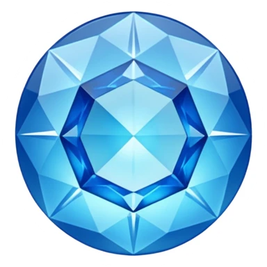blue gem  sticker