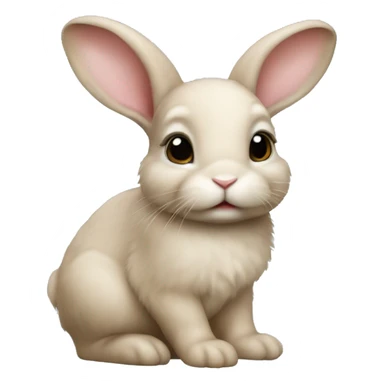 realistic baby bunny  sticker