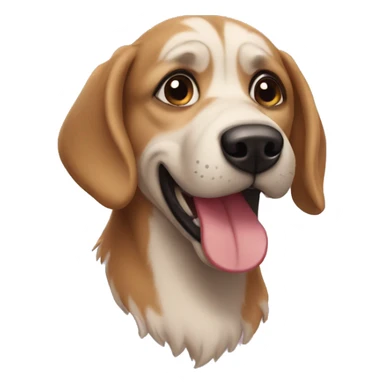 PERRO RIENDOSE sticker