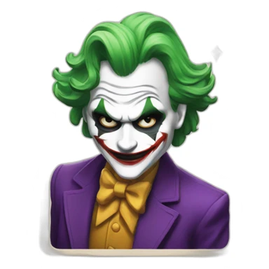 Joker card sticker