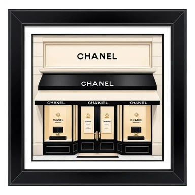 Chanel boutique sticker