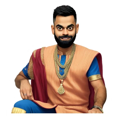 king virat kohli sticker