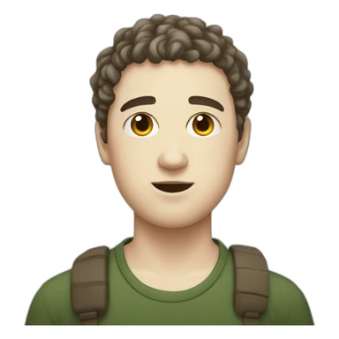 Tyler, the fat white boy with a side part hairstyle sticker