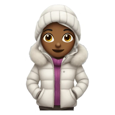 Winter girl sticker