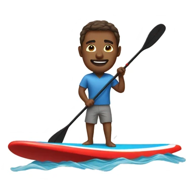 man on a paddle board sticker