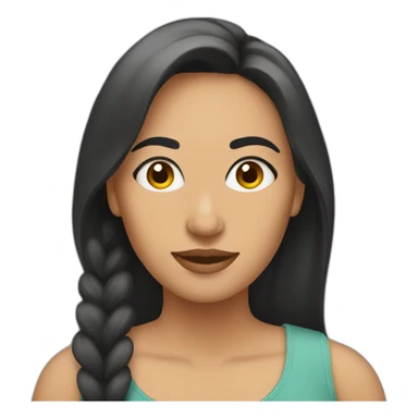 mujer pestañas sticker