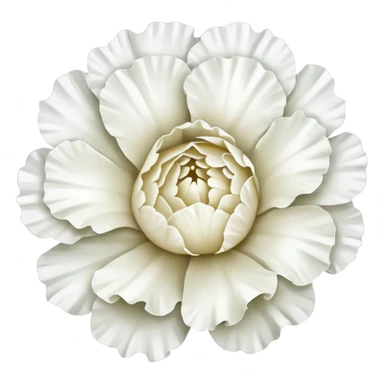 White Carnation flower sticker