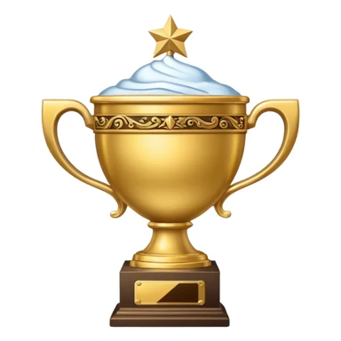 winter holiday theme trophy sticker