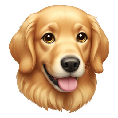 Pink golden retriever  sticker