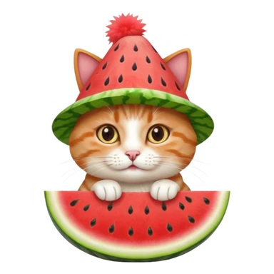 Karpuzlu kedi sticker