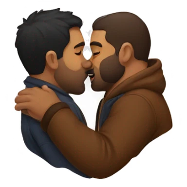 bears kiss sticker