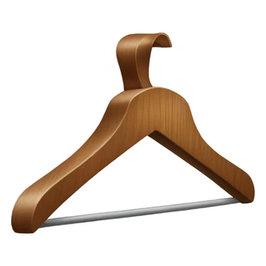 wooden coat hanger sticker