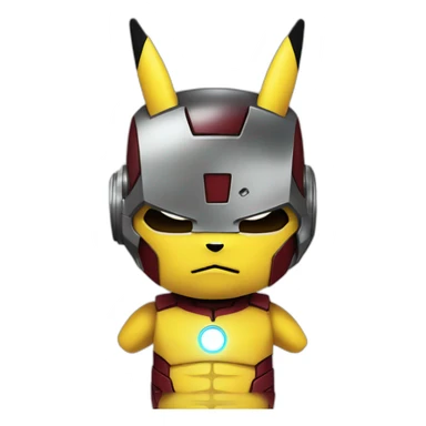 Iron man end pikachu sticker