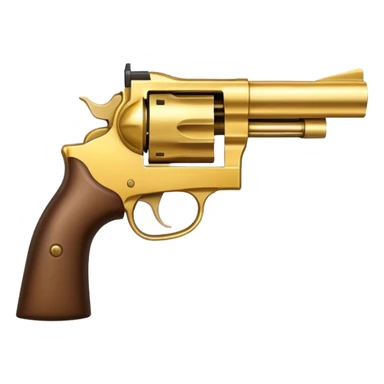 Golden revolver  sticker