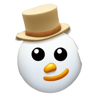 Snowman made of sand sticker