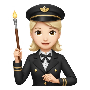 Female conductor emoji sticker