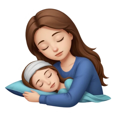 Girl sleeping sticker