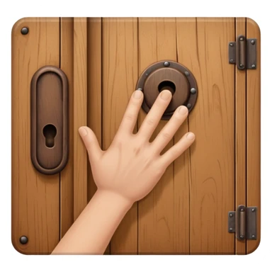 hand knock the door sticker