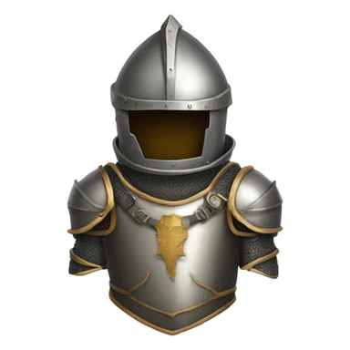 spacesuit designed like medieval knight armor sticker