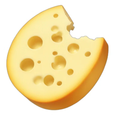 half wheel cheese sticker