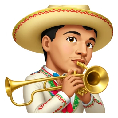 Mariachi Trumpet Player sticker