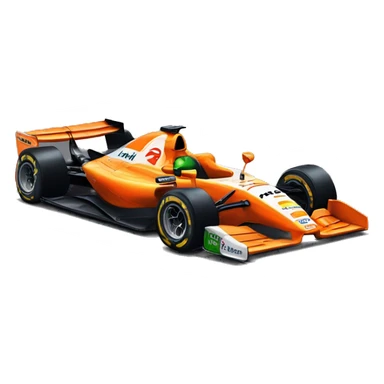 mclaren f1 papaya car lando norris sticker
