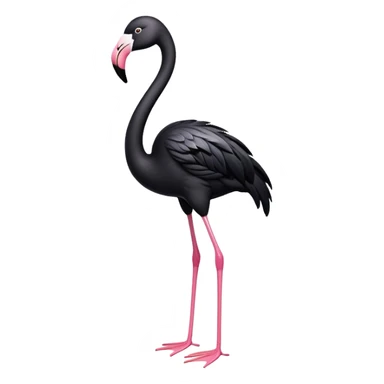 Sleep token mascot Jerry the black flamingo sticker
