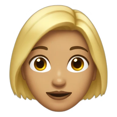 Femme chauve sticker