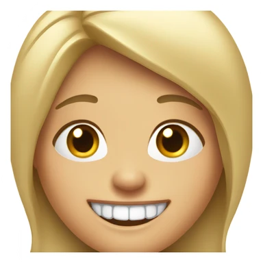 Bucktooth woman sticker