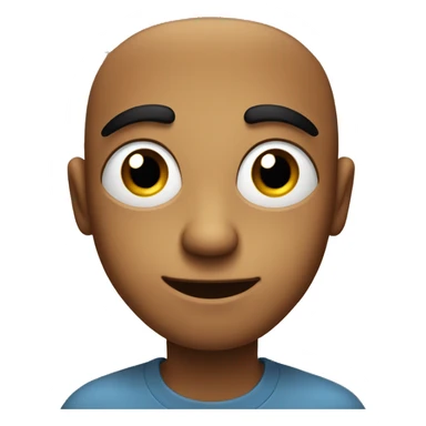 smirk with eyebrows raised and eyes big  sticker