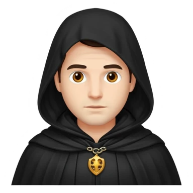 Man in cloak sticker