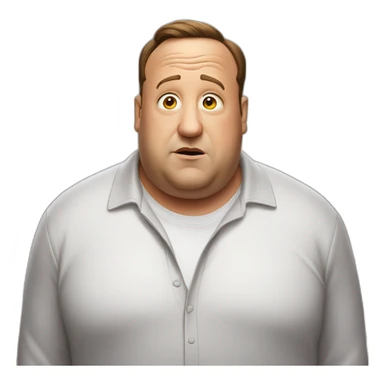 Kevin James shrugging sticker
