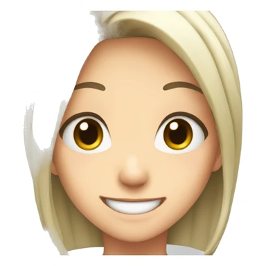 Anime girl happy  sticker