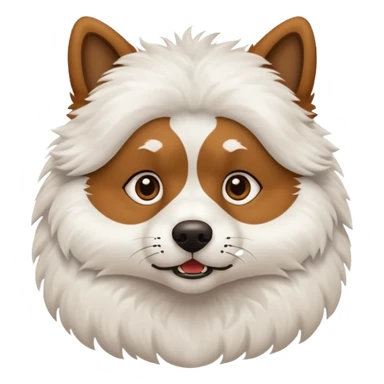 I want a brown Anjing kampung(talamian) with white furs from jaw below.  sticker