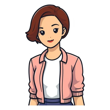 Baddie with attitude sticker