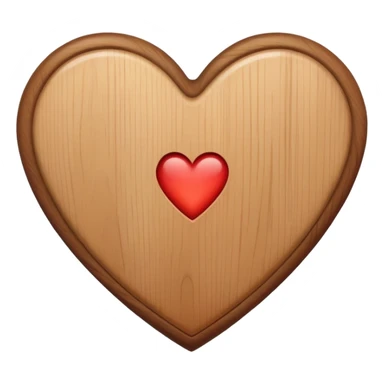 Heart light brown sticker