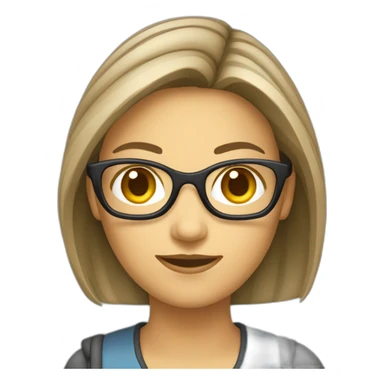 Un développeur informatique femme sticker