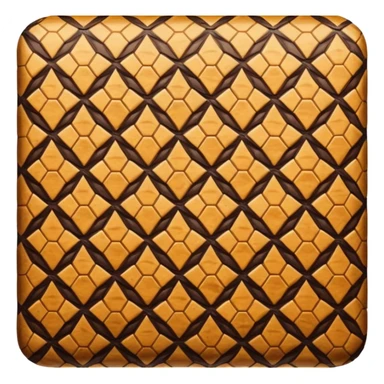 brown snake skin print in diamond shape sticker