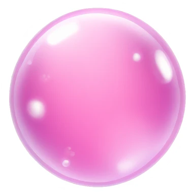 pink soap bubbles sticker