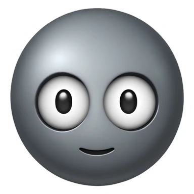 A  gray big shpere head with cylindrical  body  sticker