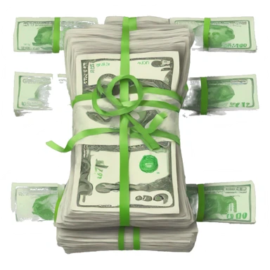 bundles of money  sticker