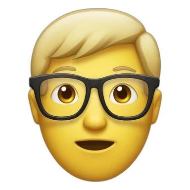 Sus glasses in face sticker