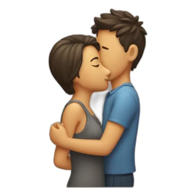 Two person kissing sticker