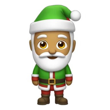 Papa Noel with Reno  sticker