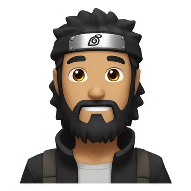 naruto, Black hair, Black Beard,  sticker