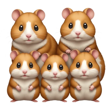 Family hamsters  sticker