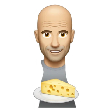 Zidane qui mange du fromage sticker