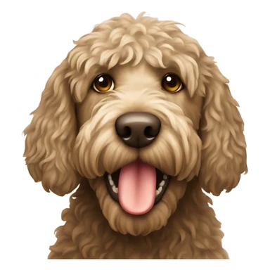 Labradoodle with a dirty mouth sticker