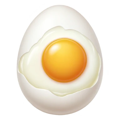 Sunny side up egg heart sticker