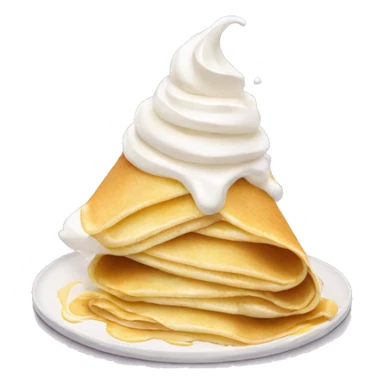  crepe with whipped cream sticker